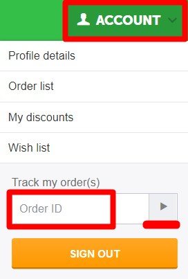 Checking order status