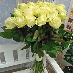 Белые розы купить