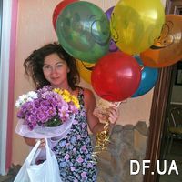 5 chrysanthemums bouquet - Photo 1