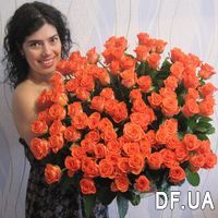 Bouquet 101 orange rose - Photo 1