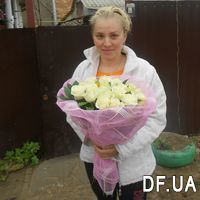 19 white roses bouquet - Photo 2