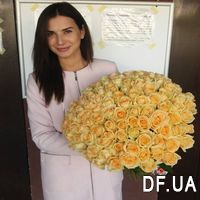 Bouquet of 101 peach roses - Photo 2