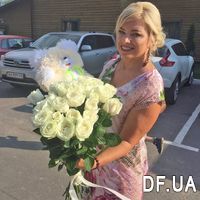 Bouquet of 25 roses of short - Photo 2