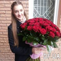 55 red roses - Photo 1