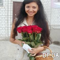Красные розы на длинной ножке - Фото 2