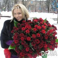 Chic bouquet of 101 roses - Photo 1