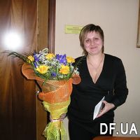 Bouquet of yellow roses and blue irises