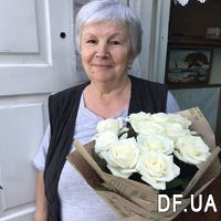 11 білих троянд - Фото 2