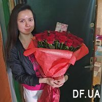 Bouquet of 25 red roses - Photo 5