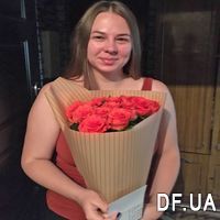 Букет коралових троянд - Фото 2