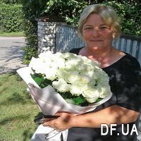 Great bouquet of 35 white roses - Photo 1