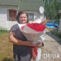 Bouquet of red roses for birthday - Photo 3