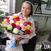 Bouquet of 51 roses 60 cm - Photo 2