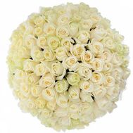 101 white rose 40 cm