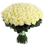 Large bouquet of white roses