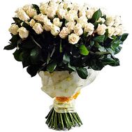 Bouquet 101 cream-colored rose