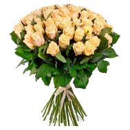 51 cream-colored roses