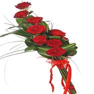Bouquet of flowers to a man