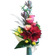 Bouquet for the head of the man
