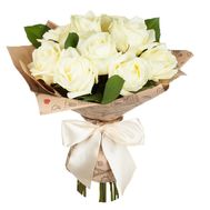 11 white roses