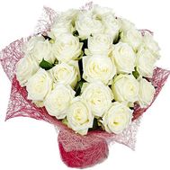 25 white roses