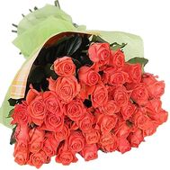 55 orange roses