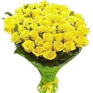55 yellow roses