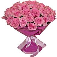 27 pink roses