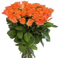 55 orange roses