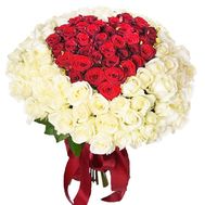 Bouquet heart 101 roses