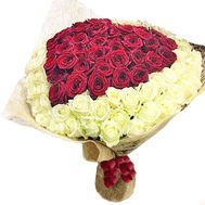 Bouquet heart from roses