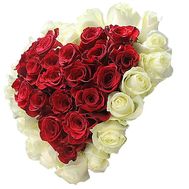 Bouquet in the form of heart