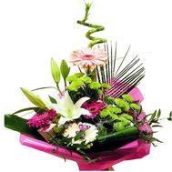Cascade bouquet of flowers for men