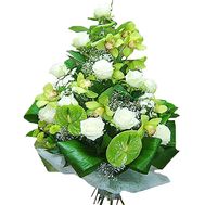 Cascade bouquet of orchids