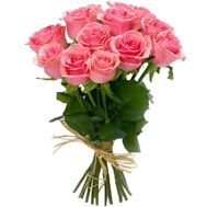 11 pink roses