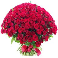 A very large bouquet of roses