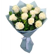 11 white roses