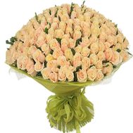 Huge bouquet of cream roses 201 roses