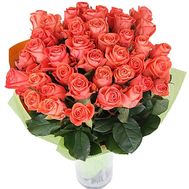 33 orange roses