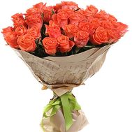 35 orange roses