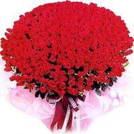 The largest bouquet of roses