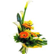 Vertical bouquet of flowers