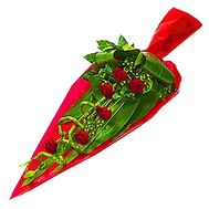 Vertical bouquet of roses