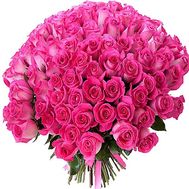 Bouquet 101 pink import rose