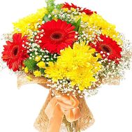 Bouquet to the beautiful woman