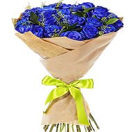 Bouquet of blue roses