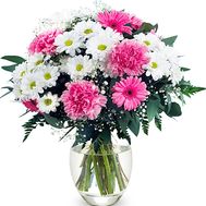 Bouquet to his wife