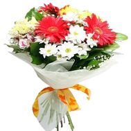 Flowers for the grandmother`s birthday