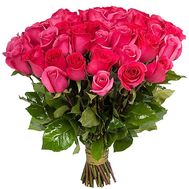 Dutch pink roses bouquet