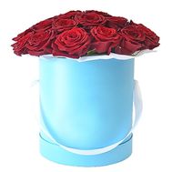 Beautiful box with red roses
